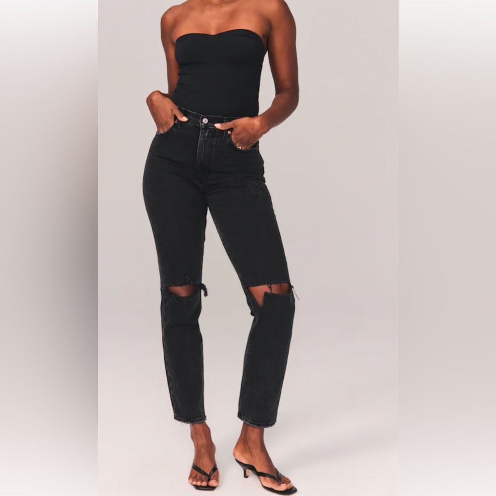 Abercrombie High Rise Black Jeans